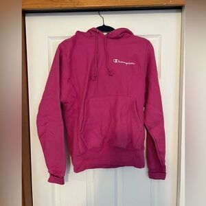 Pink Champion Reverse Weave Hoodie